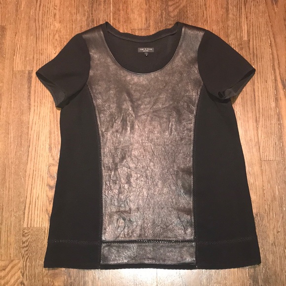 rag & bone Tops - rag & bone lamb skin top - New!